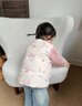 班喜迪女童羽絨服新款馬甲冬裝兒童白鴨絨輕薄寶寶保暖外套冬季背心馬夾 米色 80 曬單實拍圖