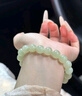 中國黃金和田玉手串女轉運珠玉手鏈七夕情人節(jié)生日禮物送女朋友媽媽 和田玉手串-高冰晴6mm 曬單實拍圖