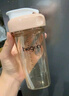 HEGEN海格恩吸管杯兒童水杯學(xué)飲杯奶瓶1-3-6歲直飲吸管嬰兒寶寶牛奶杯 【健康坐姿】 330ml 吸管杯-天使粉 曬單實(shí)拍圖