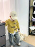 G.DUCKKIDS兒童開(kāi)衫毛衣男童卡通洋氣2024新款時(shí)髦寶寶秋裝外搭小童針織外套 黃色 XTT191開(kāi)衫地A62 80 (身高60-75)0-1歲 曬單實(shí)拍圖