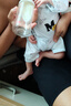 班杰威爾嬰兒衣服春秋季夾棉連體衣寶寶保暖哈衣爬服 保暖藍色2件裝 73碼 曬單實(shí)拍圖