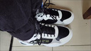 啄木鳥(niǎo)男鞋高幫休閑鞋2026國潮新款百搭潮流青少年運動(dòng)增高厚底老爹鞋 白黑 42 曬單實(shí)拍圖