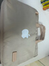 適用于手提蘋(píng)果電腦包MacBook Pro/Air14寸筆記本電腦包男女單肩 卡其配粉+白蘋(píng)果LOGO 防震氣囊 14寸 曬單實(shí)拍圖