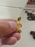 周大生（CHOW TAI SENG）蝶影闌珊銀毛衣鏈多巴胺漸變琺瑯珍珠項鏈生日禮物送女生 耳飾 曬單實(shí)拍圖