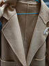 皮爾卡丹（pierre cardin）駝色雙面羊絨大衣女短款小個(gè)子西服領(lǐng)韓版2024年新款春秋毛呢外套 駝色 XS 80-95斤 曬單實(shí)拍圖