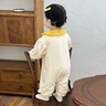 優(yōu)奇嬰兒衣服秋裝超萌可愛(ài)哈衣嬰幼兒寶寶連體衣洋氣爬服春秋季外出服 米黃 80cm 曬單實(shí)拍圖