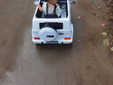 福兒寶奔馳授權大G兒童電動(dòng)車(chē)玩具車(chē)可坐人四輪帶遙控越野小孩寶寶送禮 四驅白+減震器+后備箱+皮座+軟胎 曬單實(shí)拍圖