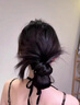 向晚假發(fā)發(fā)夾低馬尾雞毛頭抓夾慵懶感盤(pán)發(fā)包頭飾自然蓬松后腦勺假發(fā)女 曬單實(shí)拍圖
