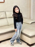 G.DUCKKIDS小黃鴨童裝女童褲子春秋2025新款兒童秋裝牛仔褲小女孩秋季直筒褲 圖片色 120 建議110-120cm6-7歲 曬單實(shí)拍圖