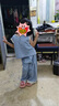 G.DUCKKIDS小黃鴨女童夏裝牛仔套裝2025新款兒童闊腿褲兩件套寶寶夏季衣服 淺藍色 120 (建議105-115cm 4-5.2周歲) 曬單實拍圖