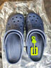 卡駱馳（CROCS）洞洞鞋貝雅男鞋女鞋輕便耐磨一腳蹬拖鞋休閑鞋|10126 深藍-410 41 /42(260mm) 曬單實(shí)拍圖