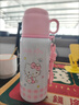 Hello Kitty三麗鷗兒童雙用帶吸管公仔316食品級保溫杯小學(xué)生幼兒園防漏水杯 3352-凱蒂貓500ml 曬單實(shí)拍圖