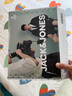 杰克·瓊斯（JACK&JONES）25年男裝秋季長袖t恤男華夫格涼感純色亨利領(lǐng)口字母刺繡打底衫T恤 E40黑色 L （180） 曬單實拍圖