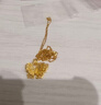中銀億金花絲蝴蝶黃金項鏈女古法足金吊墜掛墜生日中秋節禮物送女友老婆 古法花絲蝴蝶吊墜+足金鏈-活動(dòng)款【金重約5.2g】 曬單實(shí)拍圖