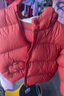 巴拉巴拉童裝兒童羽絨服寶寶男女童2025冬裝新款嬰兒外套保暖上衣泡芙羽絨 紅色小南瓜61003-白鴨絨 110 （充絨量93g 適合3-5歲） 曬單實(shí)拍圖