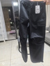 駱駝（CAMEL）直筒梭織工裝長(cháng)褲女防潑水百搭傘兵褲 C24CA6L6619 幻影黑 M 曬單實(shí)拍圖