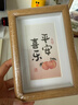 金隆興6寸相框擺臺(tái)原木色木質(zhì)相框簡(jiǎn)約掛墻相片畫框裝裱結(jié)婚寶寶照片墻 曬單實(shí)拍圖