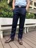 皮爾卡丹（pierre cardin）春秋季男士純棉休閑褲寬松直筒免燙抗皺男褲中老年爸爸西裝褲 藏青 【常規款】 32 【建議130-140斤】 曬單實(shí)拍圖