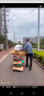 順和（shunhe）折疊平板手推車(chē)加固鋼管搬運拉貨小推車(chē)快遞家用搬運車(chē)小拉車(chē)平板車(chē)工廠(chǎng)拉車(chē)板車(chē)拖車(chē) 72*48cm/雙管/4英寸PVC-順和L350C 曬單實(shí)拍圖