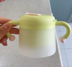 babycare兒童餐具輔食碗注水保溫碗不銹鋼叉勺寶寶吃飯喝水?huà)雰褐軞q禮盒綠 曬單實(shí)拍圖