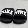 耐克NIKE男子拖鞋一字OFFCOURT休閑鞋BQ4639-012黑白45 曬單實(shí)拍圖