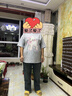 森馬（Semir）森柔|牛仔褲女冬季寬松半松緊腰抓毛長(cháng)褲遮胯錐形褲103724124007 曬單實(shí)拍圖