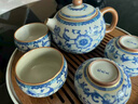 青花汝窯纏枝蓮羅漢杯中式家用茶杯功夫茶具品茗杯單杯子開(kāi)片可養(yǎng) 纏枝蓮主人杯-70ml 曬單實(shí)拍圖