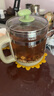 小熊（Bear）養(yǎng)生壺煮茶壺恒溫水壺多檔保溫燒水一體電熱水壺花茶壺 1.5升全自動玻璃養(yǎng)生燒水壺0膠水 國家補貼 YSH-B18T1【配濾網(wǎng)+蛋架】 1.5L 綠色 曬單實拍圖