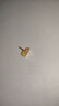 CRD克徠帝黃金耳釘葫蘆碎碎冰足金999耳釘實(shí)心5G耳環(huán)節日禮物 1.7g|大版|HE00196 曬單實(shí)拍圖