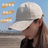 回力（Warrior）帽子女大頭圍棒球帽四季通用鴨舌帽休閑顯臉小戶(hù)外太陽(yáng)帽男遮陽(yáng)帽 米白色新升級【寬帽檐 顯臉小】 均碼 大小可調節【55-62CM】 曬單實(shí)拍圖