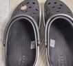 卡駱馳crocs洞洞鞋貝雅卡駱班輕便耐磨一腳蹬休閑鞋|205089 深藍/辣椒紅-4CC 44 (280mm) 曬單實拍圖