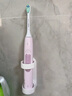 飛利浦（PHILIPS）【肖戰(zhàn)推薦】電動(dòng)牙刷鉆石3系 生日禮物 成人情侶款送男生/女友 微泡水流 HX5171/04淡粉色 曬單實(shí)拍圖