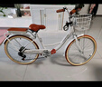 飛鴿（FLYING PIGEON）自行車(chē)成人通勤車(chē)自行車(chē)學(xué)生單車(chē)成人自行車(chē)通勤自行車(chē)女士自行車(chē) 標配奶油米|單速|(zhì)輻條輪+禮包 24寸適合150-170cm 曬單實(shí)拍圖