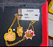 老廟黃金吊墜足金十二生肖掛墜項鏈本命龍年送老婆女友生日節日禮物 可愛(ài)兔 約1.2g 曬單實(shí)拍圖