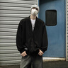 fingercroxxit男衛(wèi)衣日系慵懶風(fēng)開衫外套2025秋季休閑寬松上衣男 黑 XL 曬單實拍圖