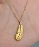 周生生羽毛黃金吊墜 足金掛墜女不含項(xiàng)鏈 生日禮物86820P計(jì)價(jià)2.2克 曬單實(shí)拍圖