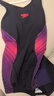 速比濤（Speedo）唐錢婷同款泳衣女泳感健身溫泉度假防曬修身顯瘦連體泳衣 黑/紫32 曬單實拍圖