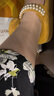 浪莎絲襪女大碼薄款春秋季抗菌防勾絲長筒連褲襪肉色加肥加大打底襪 曬單實拍圖