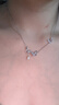 締晶蝴蝶999足銀項鏈輕奢鎖骨鏈2025新款吊墜首飾生日禮物女生送女友 曬單實(shí)拍圖