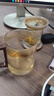 茗光茶杯茶水分離泡茶杯玻璃水杯男士茶杯辦公玻璃高硼硅綠茶杯 曬單實(shí)拍圖