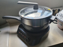 美的（Midea）電炒鍋 分體式電煮鍋 電火鍋 電蒸鍋 家用多功能一體 炒菜專(zhuān)用鍋 0氟鈦陶耐磨不粘 配蒸籠 4.3L 【猛火爆炒+手柄可拆】 曬單實(shí)拍圖