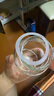 北牧星迷你水杯玻璃小奶杯咖啡牛奶便攜外帶高顏值胖胖可愛杯子女大肚杯 提手胖胖杯-粉色 曬單實(shí)拍圖