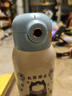 ICTGO智能兒童指紋保溫杯指紋水杯兒童吸管保溫杯食品級316密碼解鎖 藍色550ml【送杯套+背帶】 曬單實(shí)拍圖