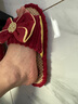 魯伊森結婚拖鞋紅色一對高端2024新婚禮情侶喜慶新娘陪嫁輕奢亞麻拖鞋 拼色款-情投意合【亞麻款】禮盒裝 36-37 女+男40-41 曬單實(shí)拍圖
