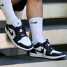 耐克NIKE休閑鞋男女熊貓AJ 1喬丹JORDAN 1運(yùn)動(dòng)鞋DC0774-101黑白41 曬單實(shí)拍圖