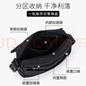 回力帆布小挎包男士隨身包大容量輕便百搭簡(jiǎn)約手機包單肩潮牌斜挎包 黑色【可放10.2寸平板】 曬單實(shí)拍圖