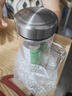 鷹本士高硼硅雙層玻璃杯茶水分離便攜水杯雙層防燙保溫杯辦公室專用水杯 【雙層防燙】帶手柄350ml 曬單實(shí)拍圖