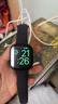 Apple/蘋(píng)果 Watch Series 10 智能手表GPS款46毫米亮黑色鋁金屬表殼黑色運動(dòng)型表帶M/L MX273CH/B 曬單實(shí)拍圖