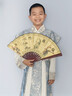 G.DUCK HELLO兒童款古裝演出服漢服男童新款古風(fēng)加厚帥氣唐裝國學(xué)中國俠客少爺 藍色長(cháng)風(fēng)春秋款長(cháng)袖 150 曬單實(shí)拍圖
