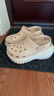 卡駱馳（crocs）經(jīng)典光輪Clog洞洞鞋厚底女鞋涼鞋拖鞋戶(hù)外涼拖 207988-2DS M5W7 曬單實(shí)拍圖